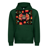 Forest Green sugar skull tumbler Urban Hoodie - BundleAndBundleShop