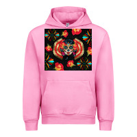 Fuchsia Pink sugar skull tumbler Urban Hoodie - BundleAndBundleShop