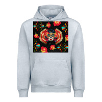 Heather Grey sugar skull tumbler Urban Hoodie - BundleAndBundleShop