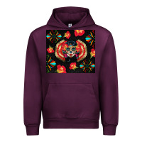 Mauve Wine sugar skull tumbler Urban Hoodie - BundleAndBundleShop