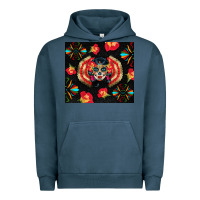 Pigment Midnight Navy sugar skull tumbler Urban Hoodie - BundleAndBundleShop