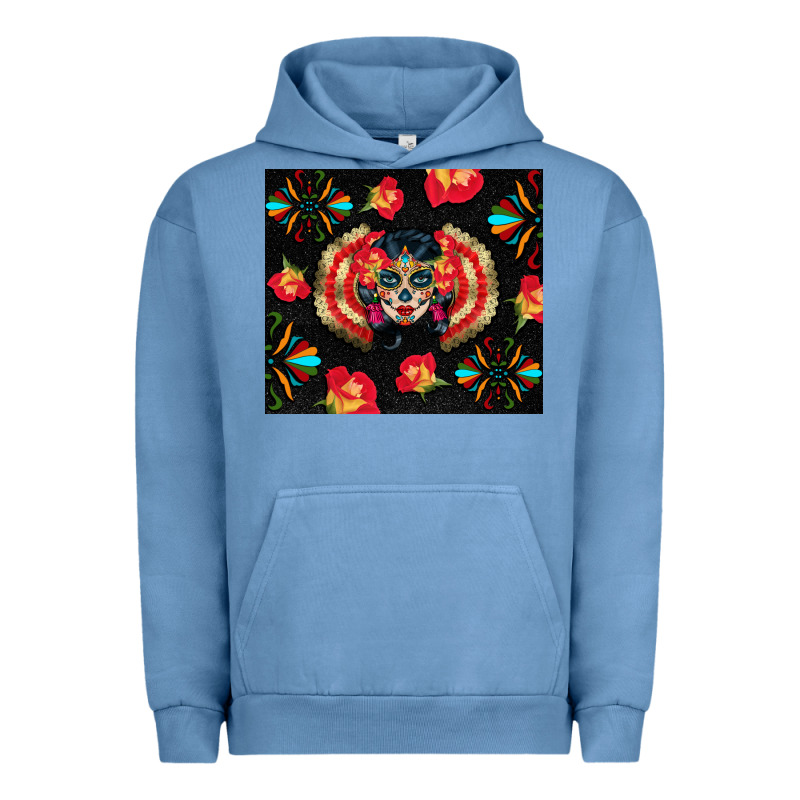 Sugar Skull Tumbler Urban Hoodie by BundleAndBundleShop | Teevron