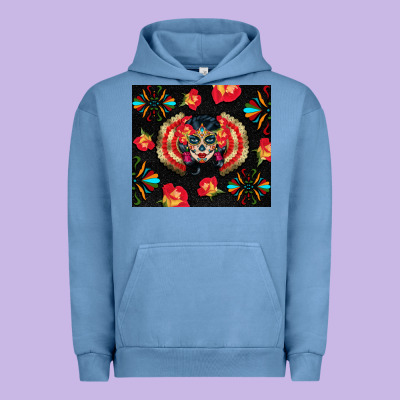 Sugar Skull Tumbler Urban Hoodie Designed By Bundleandbundleshop