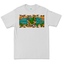 Dove Grey cactus sunflower horseshoe license plate Premium Tee - Artiststas