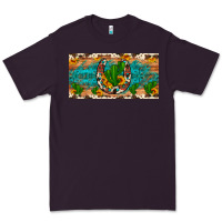 Plum cactus sunflower horseshoe license plate Premium Tee - Artiststas