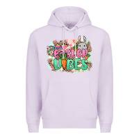 Lilac Easter vibes Easter Day Premium Hoodie - HowdyJamesFarm