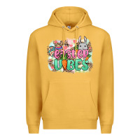 Mustard Easter vibes Easter Day Premium Hoodie - HowdyJamesFarm