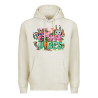 Oatmeal Heather Easter vibes Easter Day Premium Hoodie - HowdyJamesFarm