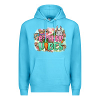 Ocean Blue Easter vibes Easter Day Premium Hoodie - HowdyJamesFarm