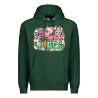 Sports Green Easter vibes Easter Day Premium Hoodie - HowdyJamesFarm