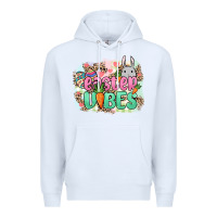 White Easter vibes Easter Day Premium Hoodie - HowdyJamesFarm