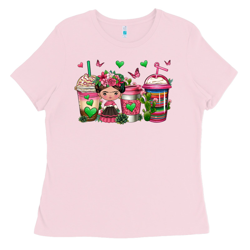 Mexican Coffee Cups Cafecito Ladies Tee by Jasminsmagicworld | Teevron
