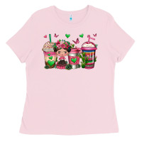 Bubblegum Pink mexican coffee cups cafecito Ladies Tee - Jasminsmagicworld