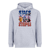 Stars And Stripes Gnomes 4th Of July Heavyweight Hoodie | Teevron