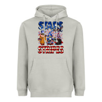 Moon Dust Stars and stripes gnomes 4th of july Heavyweight Hoodie - CowGirlArtShop