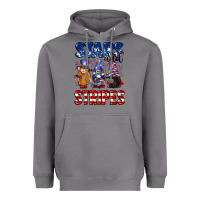 Storm Stars and stripes gnomes 4th of july Heavyweight Hoodie - CowGirlArtShop