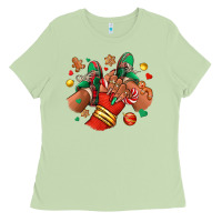 Matcha Christmas black girl sneakers Ladies Tee - RanaPortraitStore