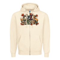 Sandshell Cozy season Fall Zipper Hoodie - NancyCooperArtShop