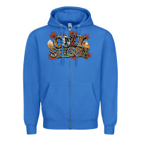 True Royal Cozy season Fall Zipper Hoodie - NancyCooperArtShop