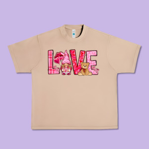 Love With Gnome Urban Heavy Tee Designed By Nancycooperartshop