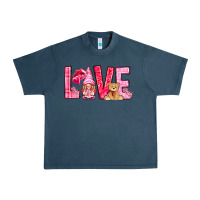 Midnight Navy love with gnome Urban Heavy Tee - NancyCooperArtShop