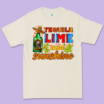 Tequila Lime And Sunshine Premium Tee Designed By Adodesignshop