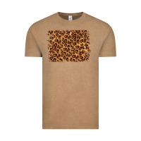 Vintage Coffee leopard background Vintage Tee - NancyCooperArtShop