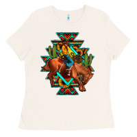 Bone aztec rodeo cowboy Ladies Tee - JahusDesignShop