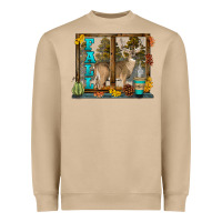 Mushroom White Tailed Buck Fall Heavyweight Sweatshirt - LillyAllenDesigns