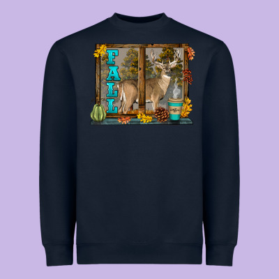 White Tailed Buck Fall Heavyweight Sweatshirt Designed By Lillyallendesigns