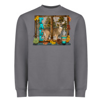 Storm White Tailed Buck Fall Heavyweight Sweatshirt - LillyAllenDesigns