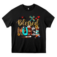 Black blessed nurse Heavy Core Tee - BundleAndBundleShop