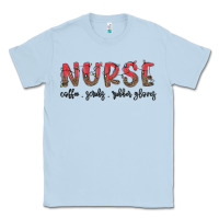 Dusty Blue christmas nurse Classic Tee - MaliasSmallBusiness