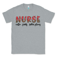 Heather Grey christmas nurse Classic Tee - MaliasSmallBusiness