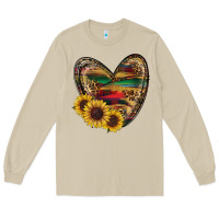 Mushroom Sunflower Fall Heart Long Sleeve Tee - RanaPortraitStore