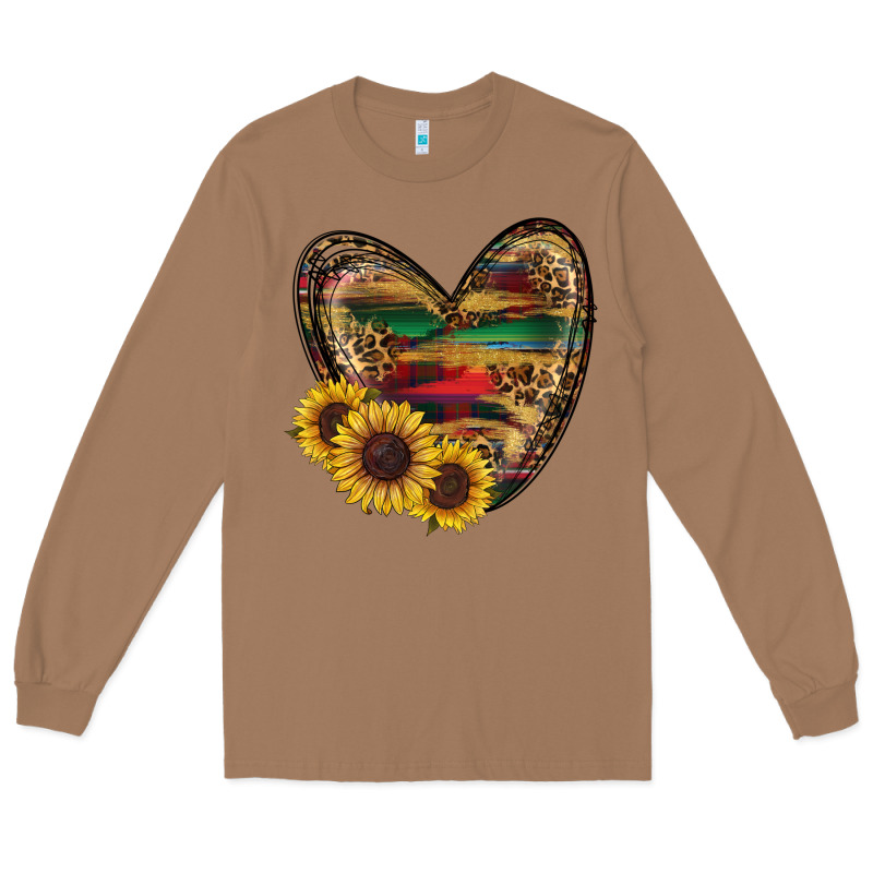 Sunflower Fall Heart Long Sleeve Tee by RanaPortraitStore | Teevron