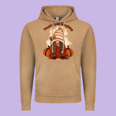 Pumpkin Spice Every Thing Vintage Hoodie Designed By Nancycooperartshop