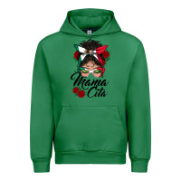 Emerald mexican mamacita messy bun Urban Hoodie - BundleAndBundleShop