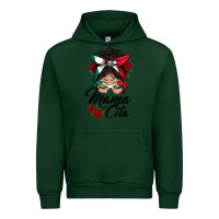 Forest Green mexican mamacita messy bun Urban Hoodie - BundleAndBundleShop