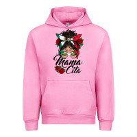 Fuchsia Pink mexican mamacita messy bun Urban Hoodie - BundleAndBundleShop