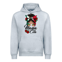 Heather Grey mexican mamacita messy bun Urban Hoodie - BundleAndBundleShop