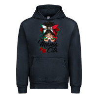 Navy mexican mamacita messy bun Urban Hoodie - BundleAndBundleShop