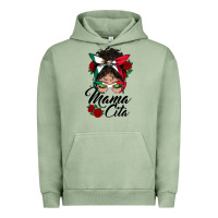 Mexican Mamacita Messy Bun Urban Hoodie | Teevron