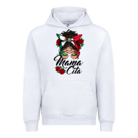 White mexican mamacita messy bun Urban Hoodie - BundleAndBundleShop