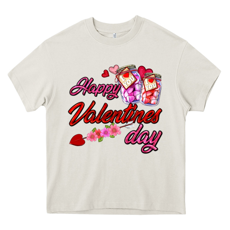 Happy Valentines Day Heavy Core Tee by AdoDesignShop | Teevron