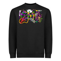 Black CMA Certified Medical Assistant Mardi Gras Heavyweight Sweatshirt - LillyAllenDesigns