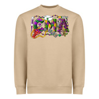 Mushroom CMA Certified Medical Assistant Mardi Gras Heavyweight Sweatshirt - LillyAllenDesigns