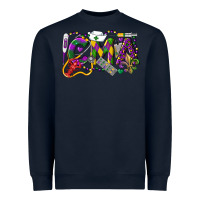 Navy CMA Certified Medical Assistant Mardi Gras Heavyweight Sweatshirt - LillyAllenDesigns