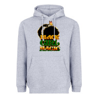 Heather Grey Black magic girl Heavyweight Hoodie - HowdyJamesFarm