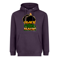 Plum Black magic girl Heavyweight Hoodie - HowdyJamesFarm